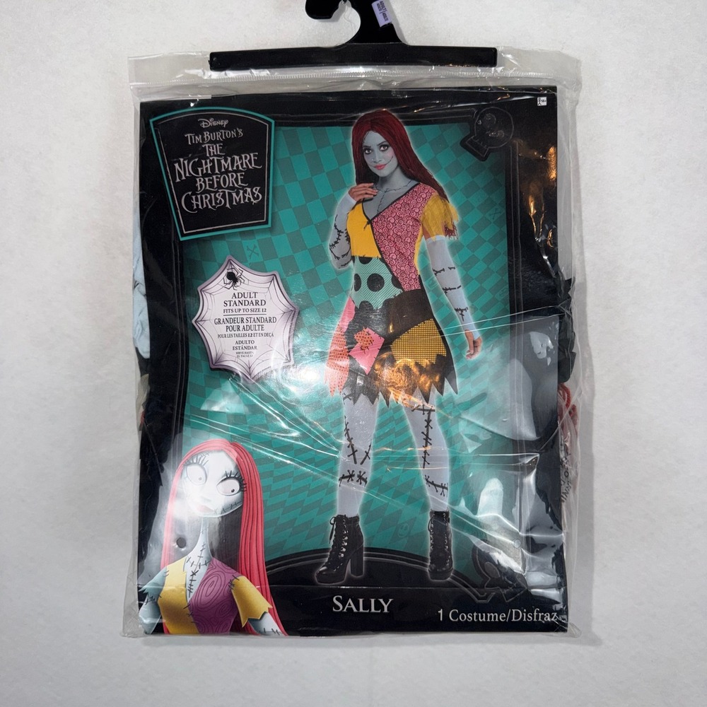 Disney Sally Nightmare Before Christmas Costume Women Adult Standard Multicolor